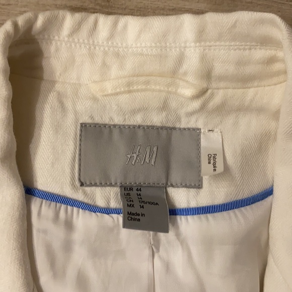 White cotton blazer - Picture 2 of 2